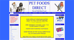 Desktop Screenshot of petfoodsdirect2u.co.uk